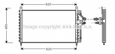 AVA QUALITY COOLING ol5226 -  Конденсатор, кондиционер